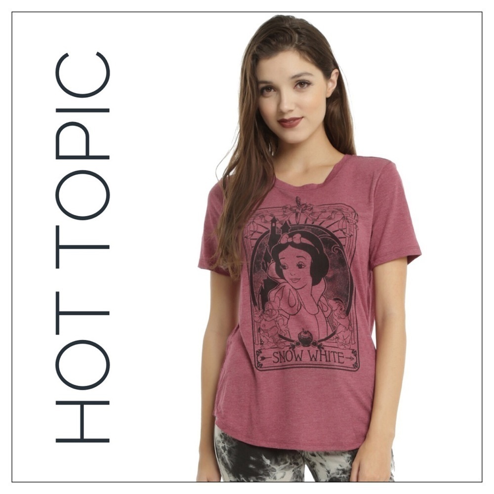 NWT Hot Topic Disney Snow White Tarot Card Tee Shirt Size Large